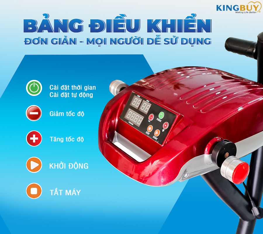 Máy rung bụng đứng đa năng M190 cao cấp (750W tùy chỉnh tốc độ + xoay eo)